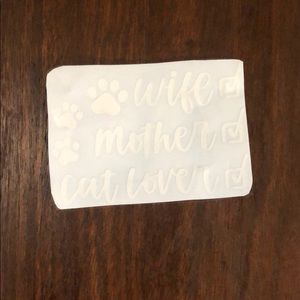 Vinyl stickers! NEW! Wife✔️mother✔️cat lover✔️